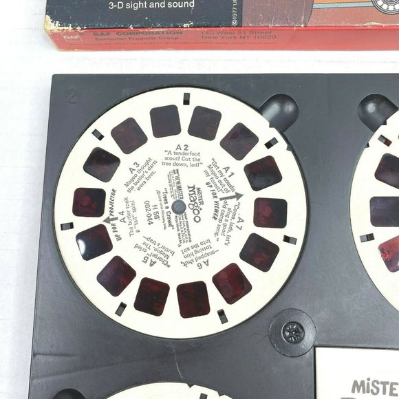 Talking View-Master Mister Mr Magoo Cartoon 3 Reel Boxed Set TH56 Vintage Kids - Picture 3 of 10